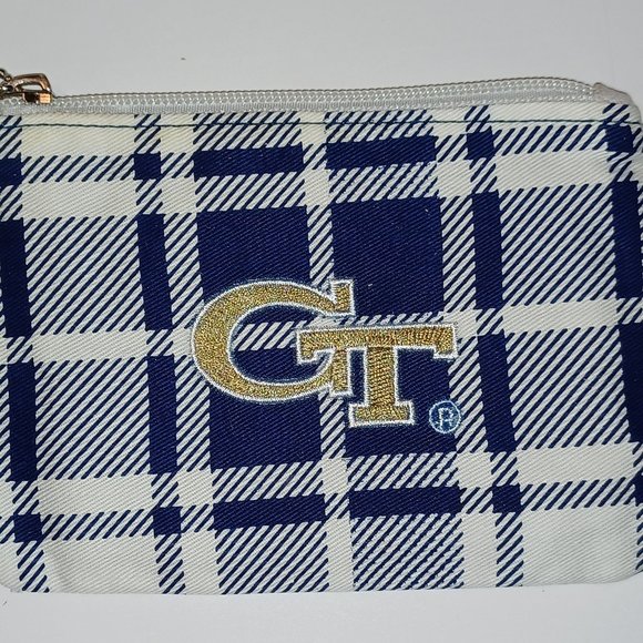 NWT Georgia Tech ID Holder Card Holder Coin Purse Key Ring - Picture 6 of 12